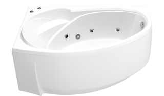 Акриловая ванна Bas Флорида 160x88 см левая без гидромассажа